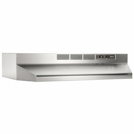 ALMO 24in. Stainless Steel Ductless Under-Cabinet Range Hood, Charcoal Filter and Builtin Lighting 412404